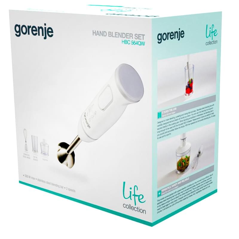 Блендер погружной Gorenje HBC-564QW - фото #2, Technodom.kz