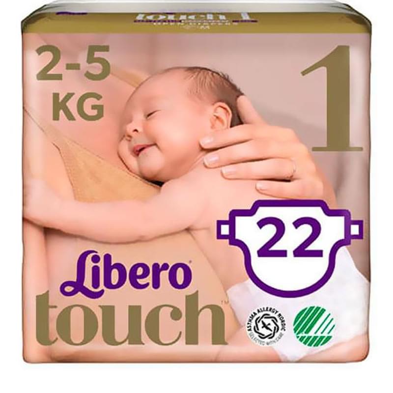 Подгузники детские Libero Touch 2-5 кг 22шт - фото #0, Technodom.kz