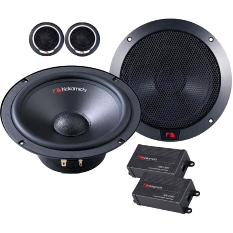 Колонки автомобильные Nakamichi NAK-NSE-CS607 кроссовер+твиттер 400W, 87db, 4ohm, 16.5см (6 1/2дюйм) - фото #0, Technodom.kz