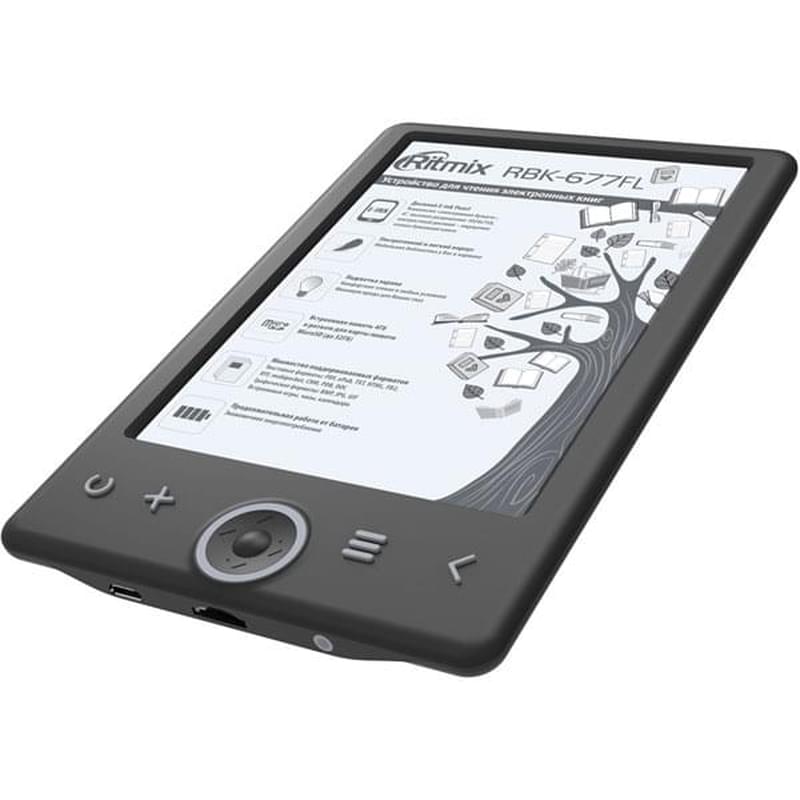 Электронная книга 6" Ritmix RBK-677FL Black - фото #1, Technodom.kz