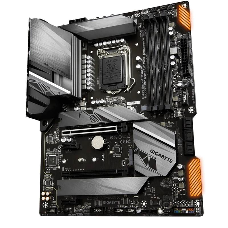 Материнская плата Gigabyte Z590 GAMING X LGA1200 4DDR4 PCI-E 2x16 2x1 (DP) ATX - фото #2, Technodom.kz
