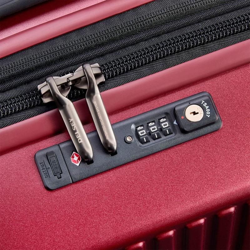 Чемодан Delsey SECURITIME ZIP 55cm, 48L, RED (217380104) - фото #4, Technodom.kz