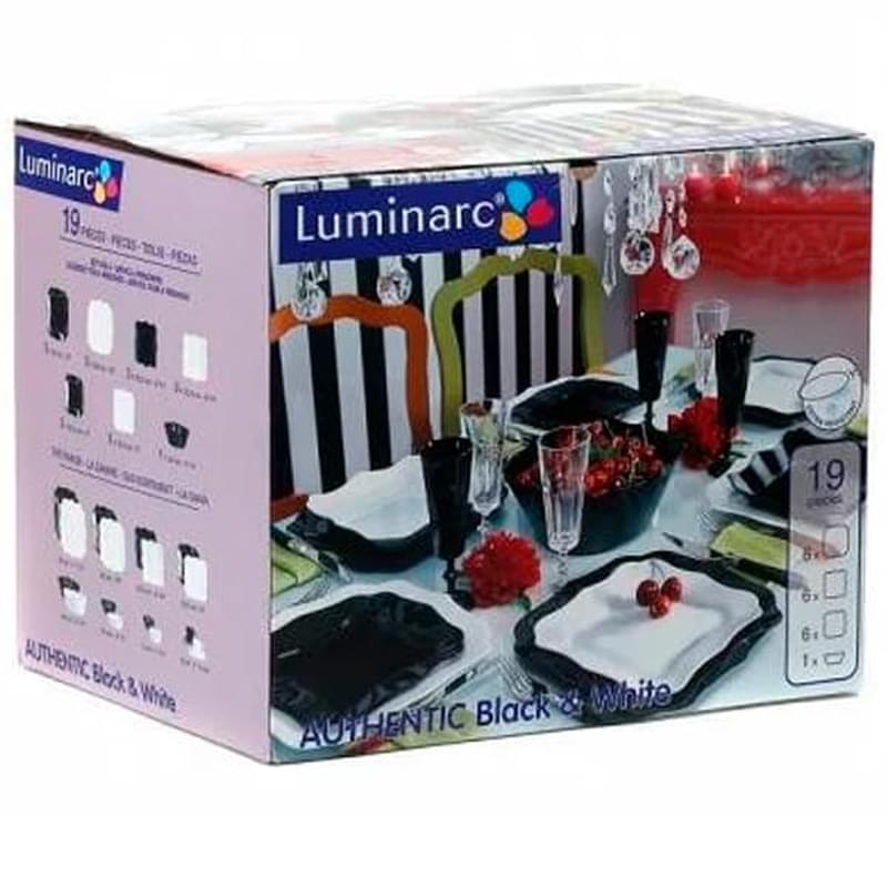 Authentic Black&White Luminarc Е 6195 ас-үй жиынтығы 19 бұйым - фото #1, Technodom.kz