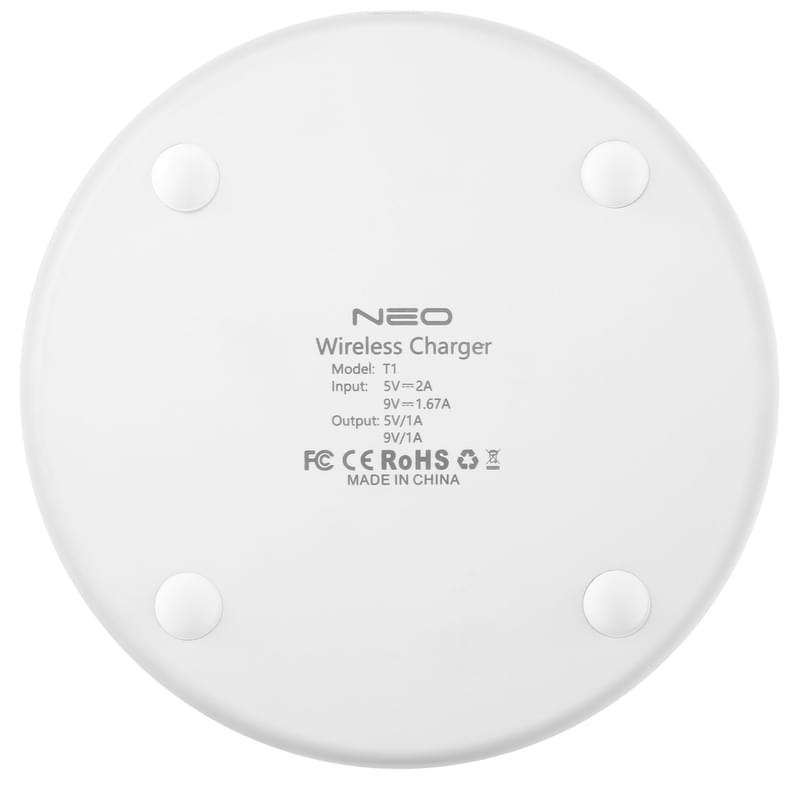 Беспроводное зарядное устройство Neo, 10W, White (NEO-T1-WH) - фото #2, Technodom.kz