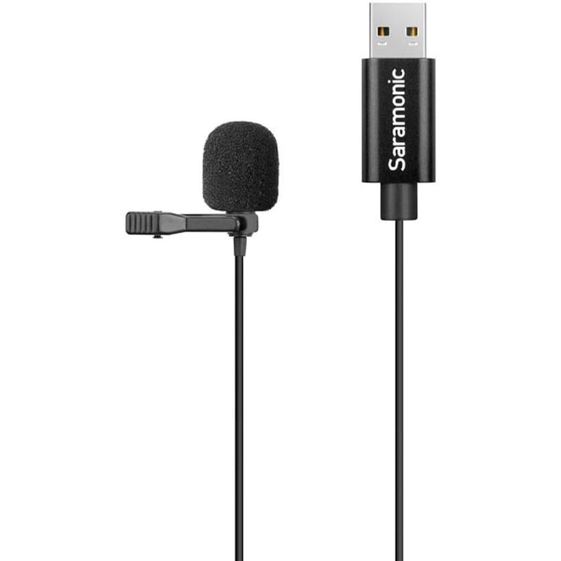 Микрофон петличный Saramonic SR-ULM10L с кабелем 6м для компьютеров, USB - фото #1, Technodom.kz