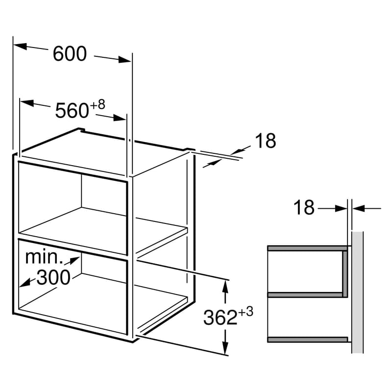 Встраиваемая микроволновая печь Hansa AMMB-25E1XH - фото #3, Technodom.kz