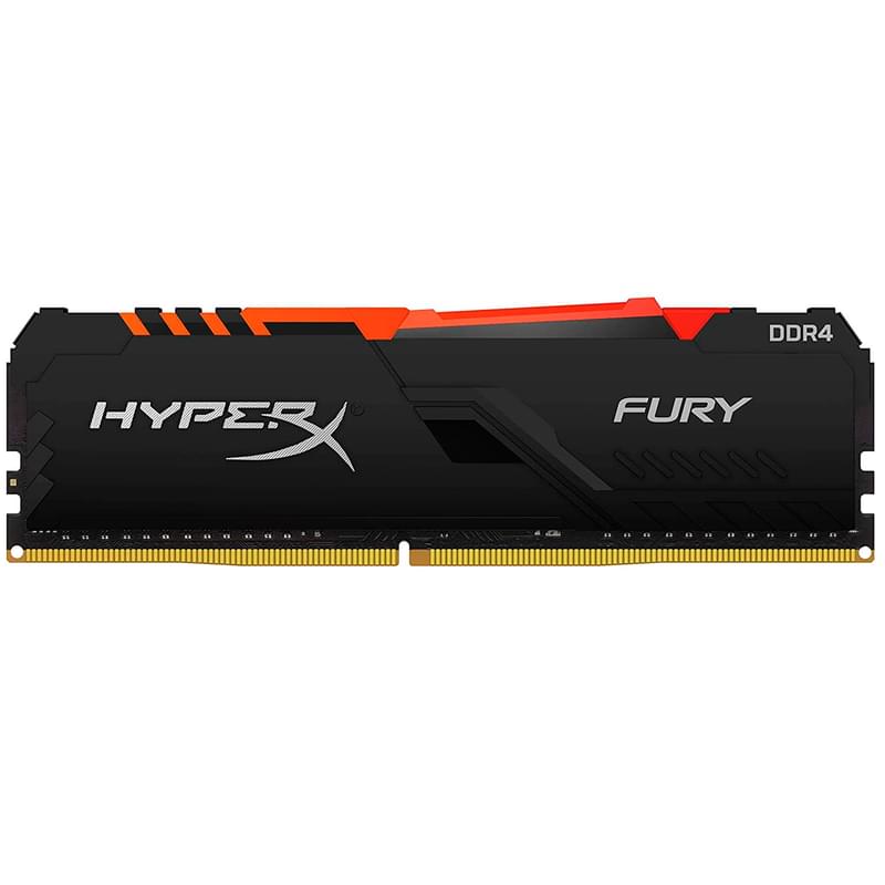Оперативная память DDR4 DIMM 64GB(16GBx4)/3600MHz Kingston HyperX Fury RGB (HX436C18FB4AK4/64) - фото #3, Technodom.kz
