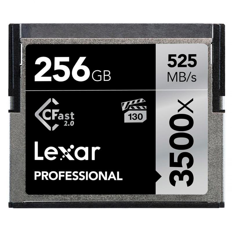 Карта памяти CFast 256GB Lexar Professional 3500x, RW 525/445 MB/s (LC256CRBEU3500) - фото #0, Technodom.kz