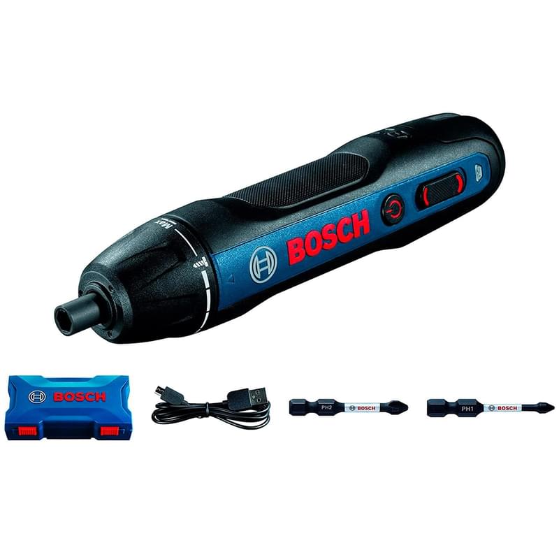 Отвертка аккумуляторная Bosch GO 2.0 (06019H2100) - фото #1, Technodom.kz