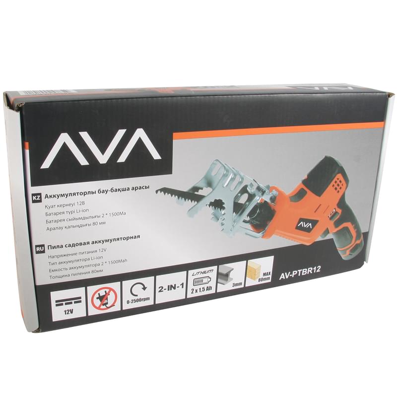 Пила сабельная мини аккумуляторная AVA AV-PTBR 12V - фото #7, Technodom.kz