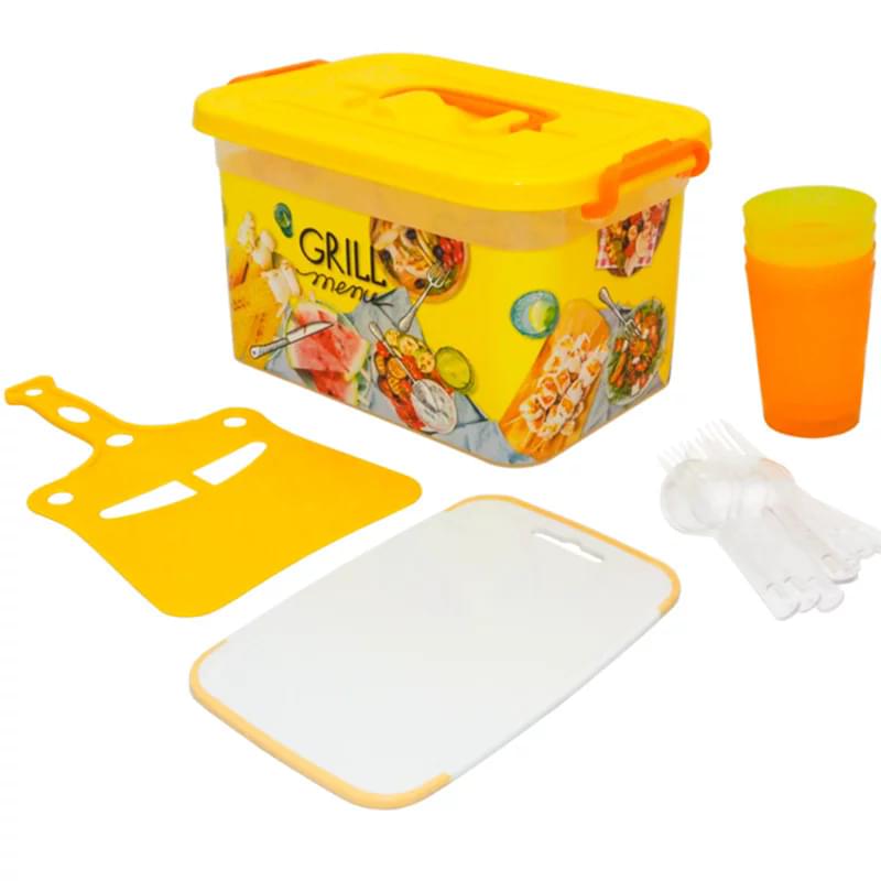 Набор для пикника на 4 персоны 19 пр. "GRILL MENU" Полимербыт 4389994 - фото #0, Technodom.kz