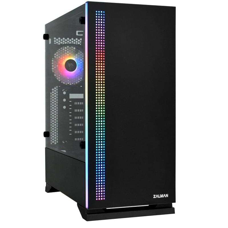 ПК корпус Zalman S5 Black MidTower, window, Black ATX (S5 Black) - фото #0, Technodom.kz