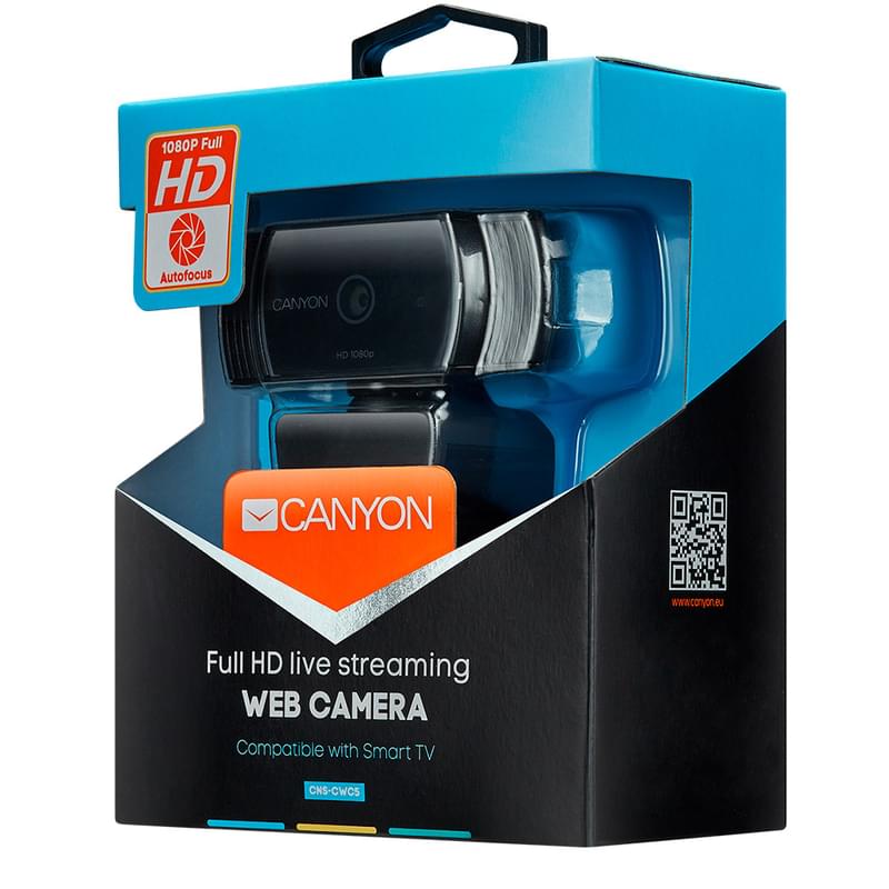 Web Камера Canyon CNS-CWC5, HD, Black - фото #2, Technodom.kz