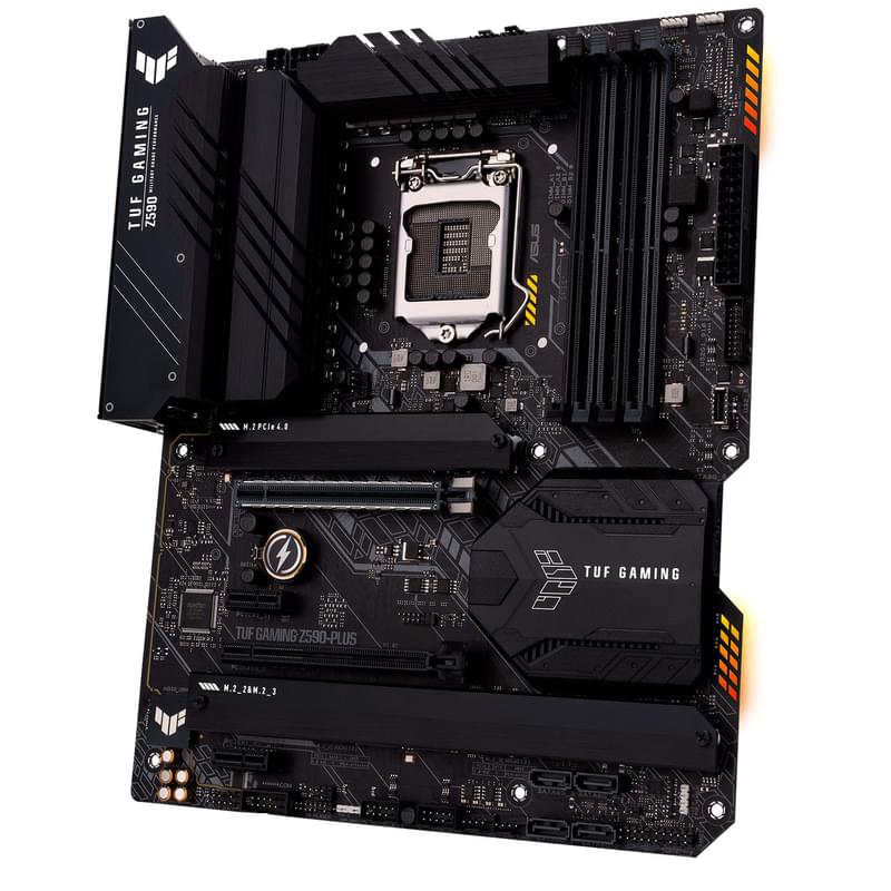 Материнская плата Asus TUF GAMING Z590-PLUS LGA1200 4DDR4 PCI-E 2x16 2x1 (HDMI+DP) ATX - фото #2, Technodom.kz