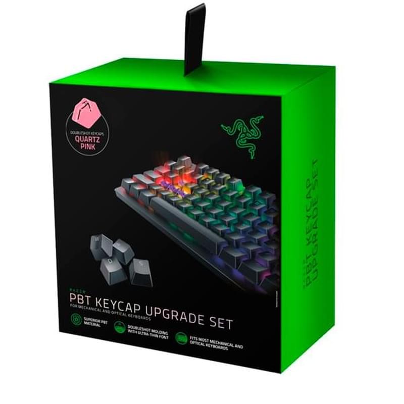 Сменные клавиши Razer PBT Keycap, Quartz Pink (RC21-01490300-R3M1) - фото #1, Technodom.kz