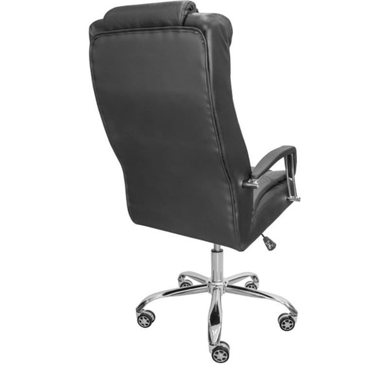 Кресло для офиса Мажор Zeta кожа черный - фото #2, Technodom.kz