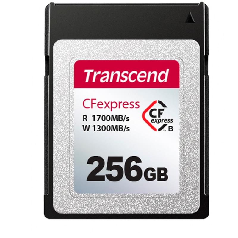 Карта памяти CFexpress 256GB Transcend, RW 1700/1300 MB/s, Type-B (TS256GCFE820) - фото #0, Technodom.kz