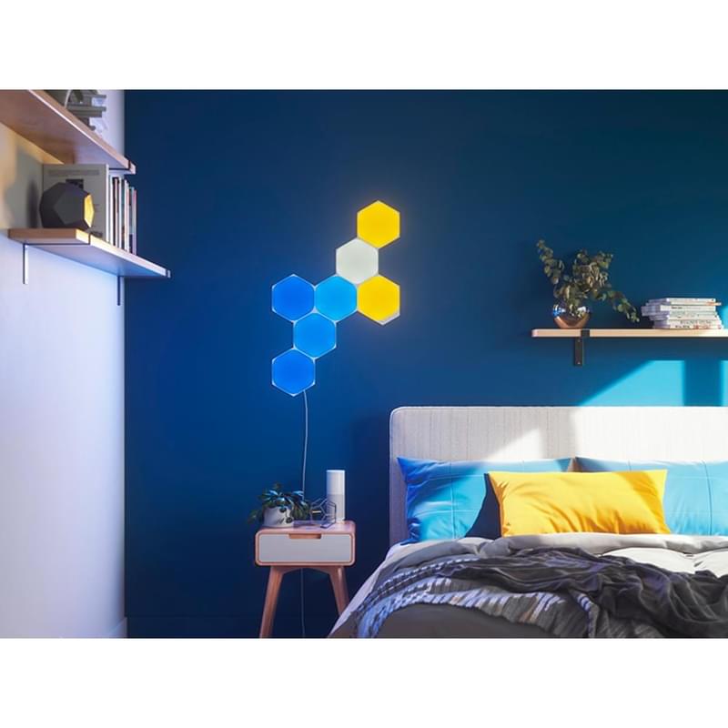 Умная система освещения Nanoleaf Shapes Hexagon Starter Kit - 9 панелей (NL42-0002HX-9PK) - фото #2, Technodom.kz