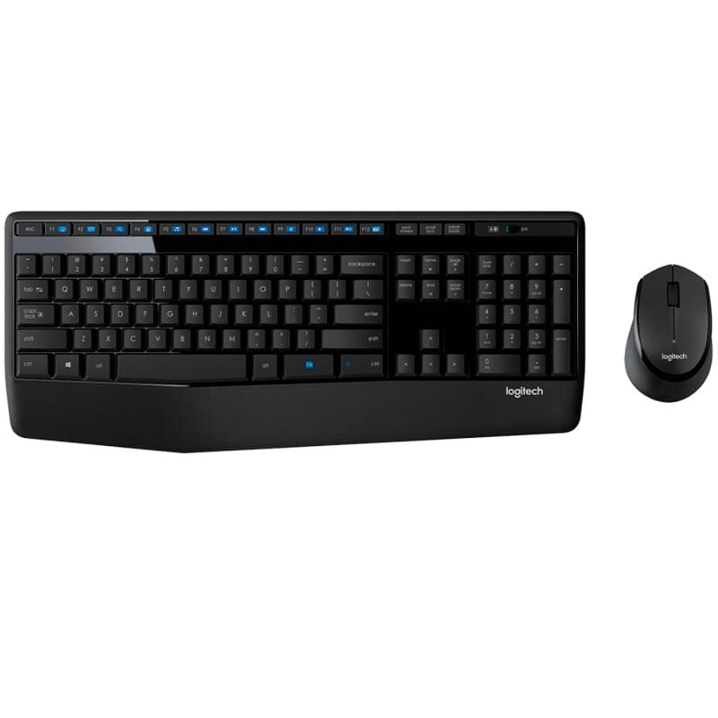 USB/BT Logitech Сымсыз пернетақтасы + тінтуірі MK345, Black - фото #0, Technodom.kz