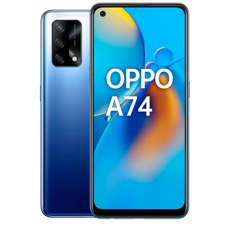 Смартфон OPPO A74 4/128GB Midnight Blue - фото #0, Technodom.kz