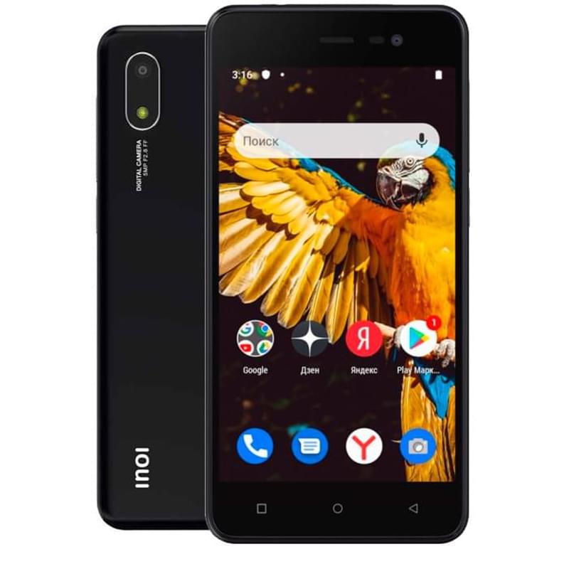 Смартфон INOI 2 Lite 1/16GB Black - фото #0, Technodom.kz