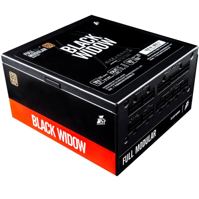 Блок питания 700W 1STPLAYER BLACK WIDOW ATX 80 PLUS Bronze 2x6+2pin, 4+4pin (PS-700AX) - фото #0, Technodom.kz