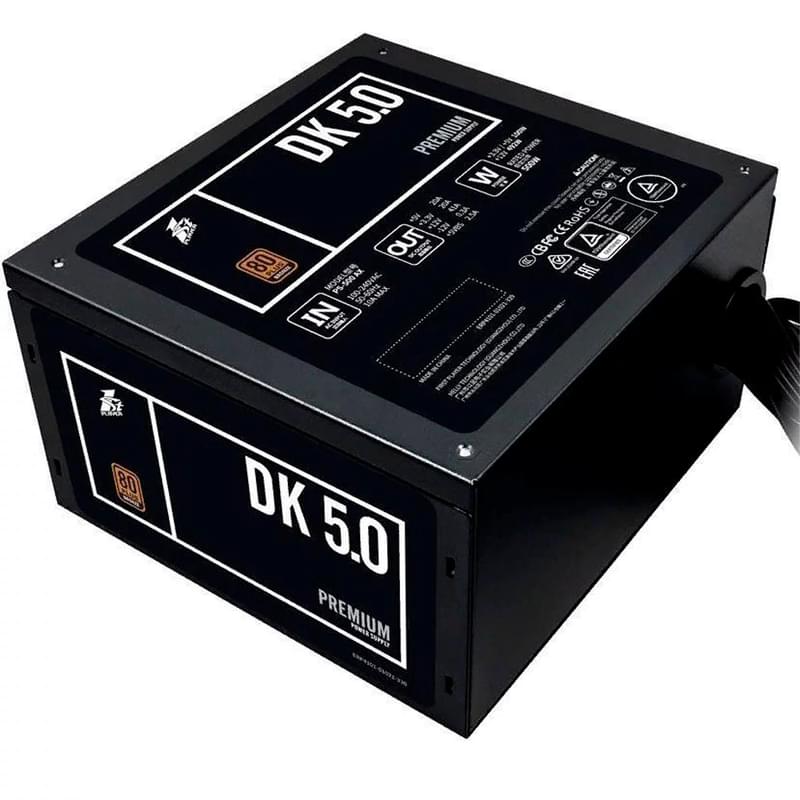 1STPLAYER DK PREMIUM ATX 80 PLUS Bronze Қуат блогы 500W 2x6+2pin, 4+4pin (PS-500AX PREMIUM) - фото #0, Technodom.kz