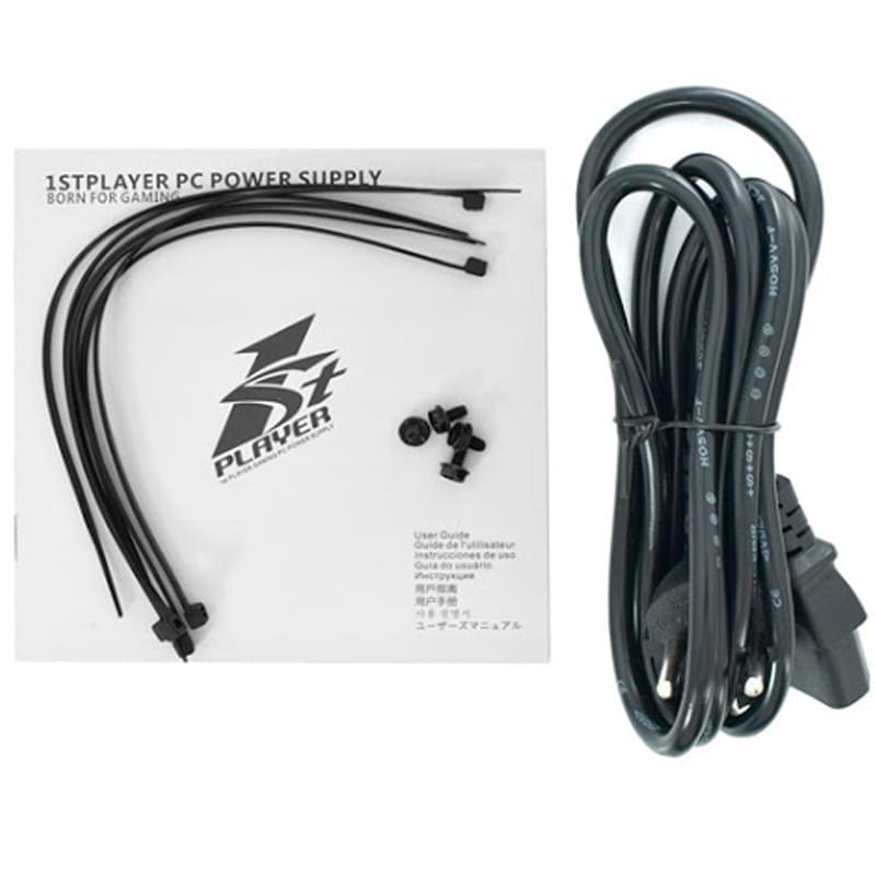 Блок питания 700W 1STPLAYER PRO ATX 80 PLUS 2x6+2pin, 2x4+4pin (PS-700EUW) - фото #2, Technodom.kz Блок питания 700W 1STPLAYER PRO ATX 80 PLUS 2x6+2pin, 2x4+4pin (PS-700EUW) - фото #2, Technodom.kz