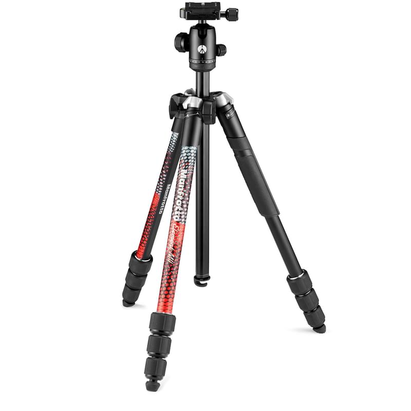 Штатив MANFROTTO Element MII MobBT 4-секционный с шаровой головой Красный (MKELMII4RMB-BH) - фото #10, Technodom.kz