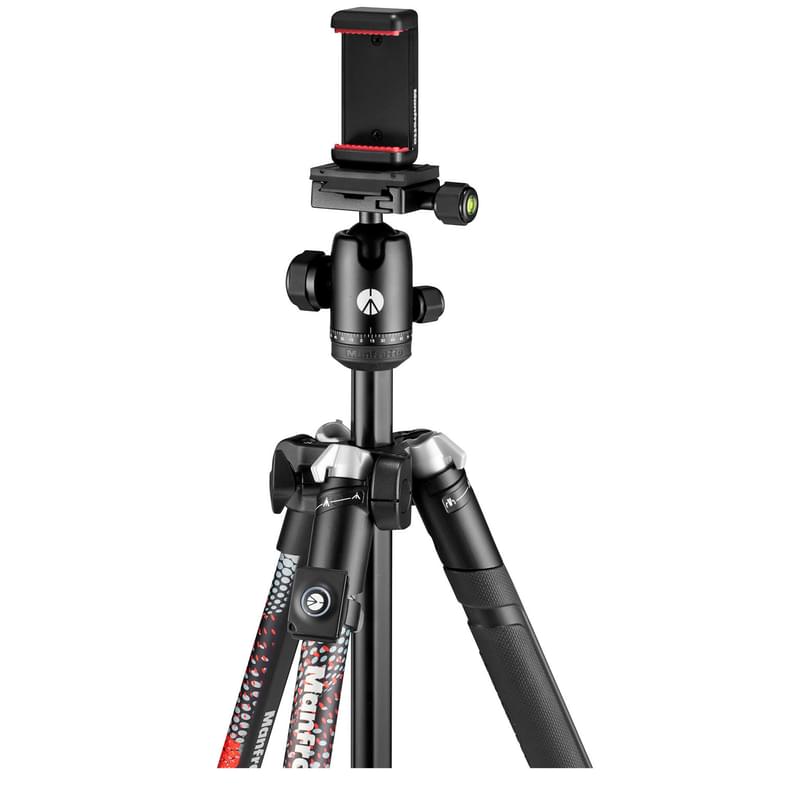 Штатив MANFROTTO Element MII MobBT 4-секционный с шаровой головой Красный (MKELMII4RMB-BH) - фото #5, Technodom.kz