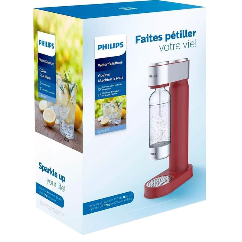 Сифон для газирования воды Philips ADD4902RD/10 красный - фото #6, Technodom.kz