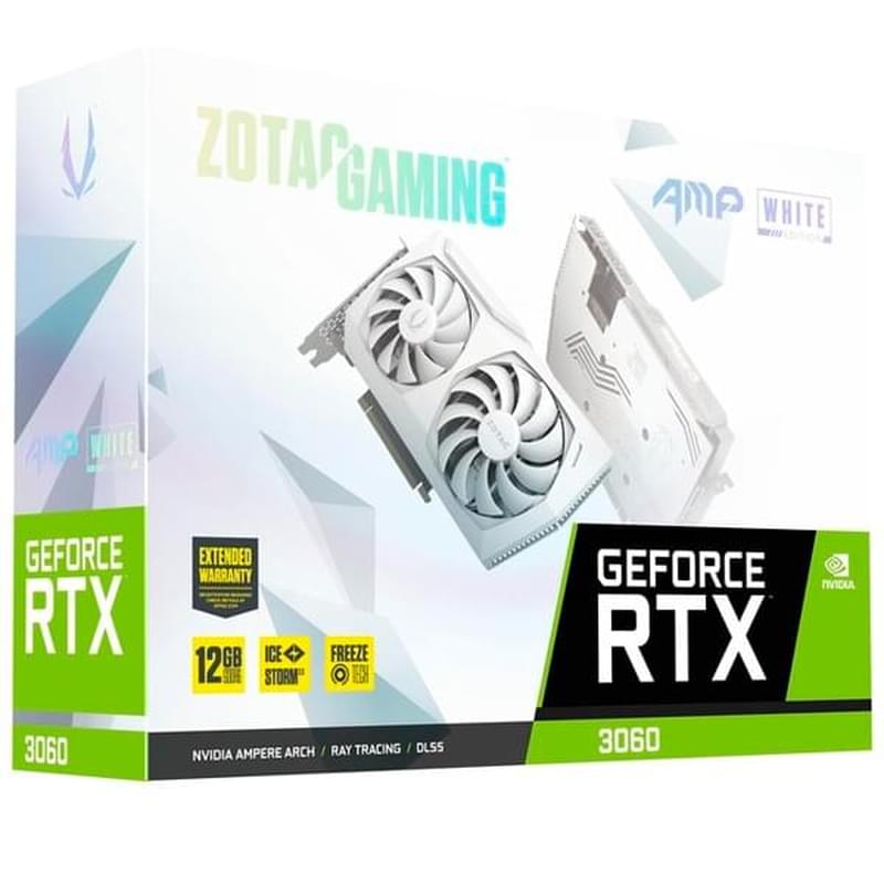 Видеокарта Zotac GAMING RTX 3060 AMP White Edition 12GB 192bit/G6 (HDMI+3DP)(ZT-A30600F-10P) - фото #5, Technodom.kz
