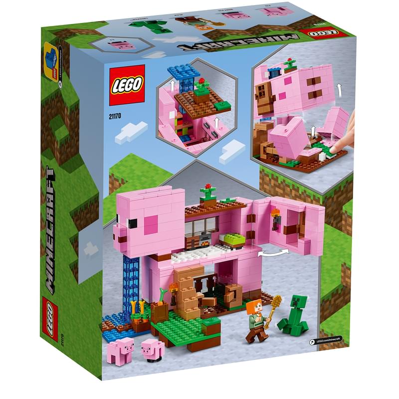 Конструктор LEGO Minecraft Дом-свинья 21170 - фото #1, Technodom.kz