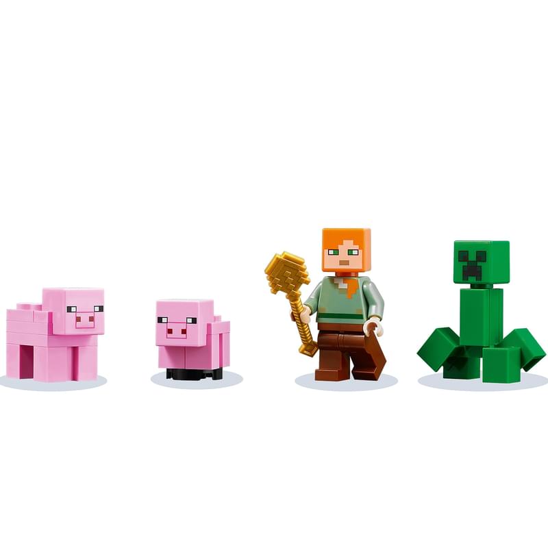 Конструктор LEGO Minecraft Дом-свинья 21170 - фото #4, Technodom.kz