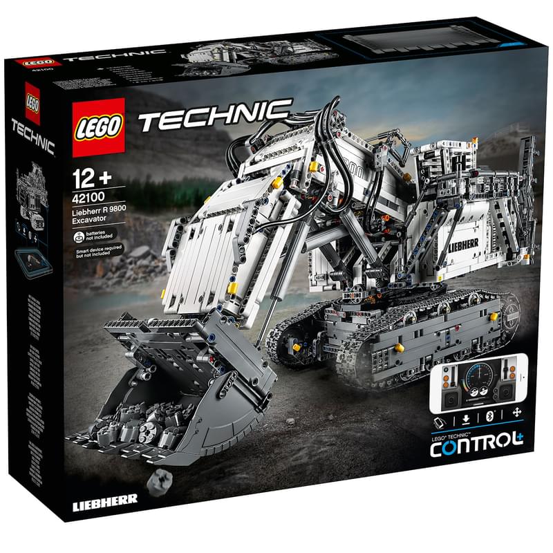 Конструктор LEGO TECHNIC Экскаватор Liebherr R 9800 42100 - фото #0, Technodom.kz