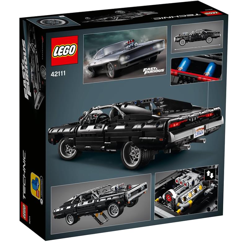 Конструктор LEGO TECHNIC Dodge Charger Доминика Торетто 42111 - фото #1, Technodom.kz