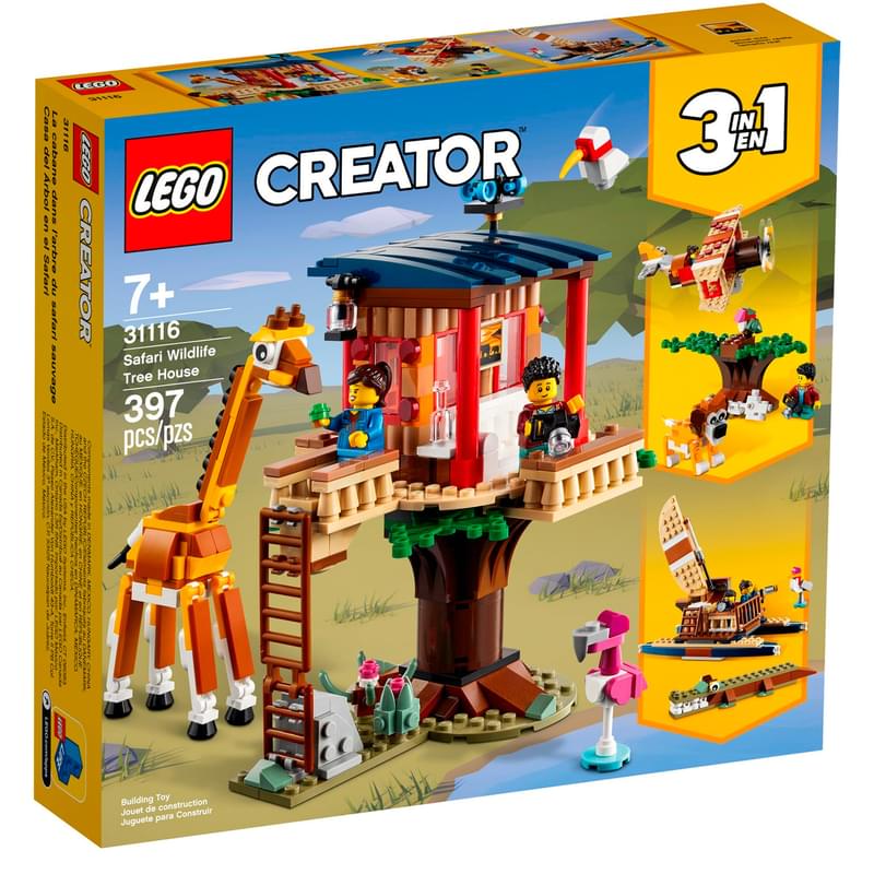 Конструктор LEGO CREATOR Домик на дереве для сафари 31116 - фото #0, Technodom.kz