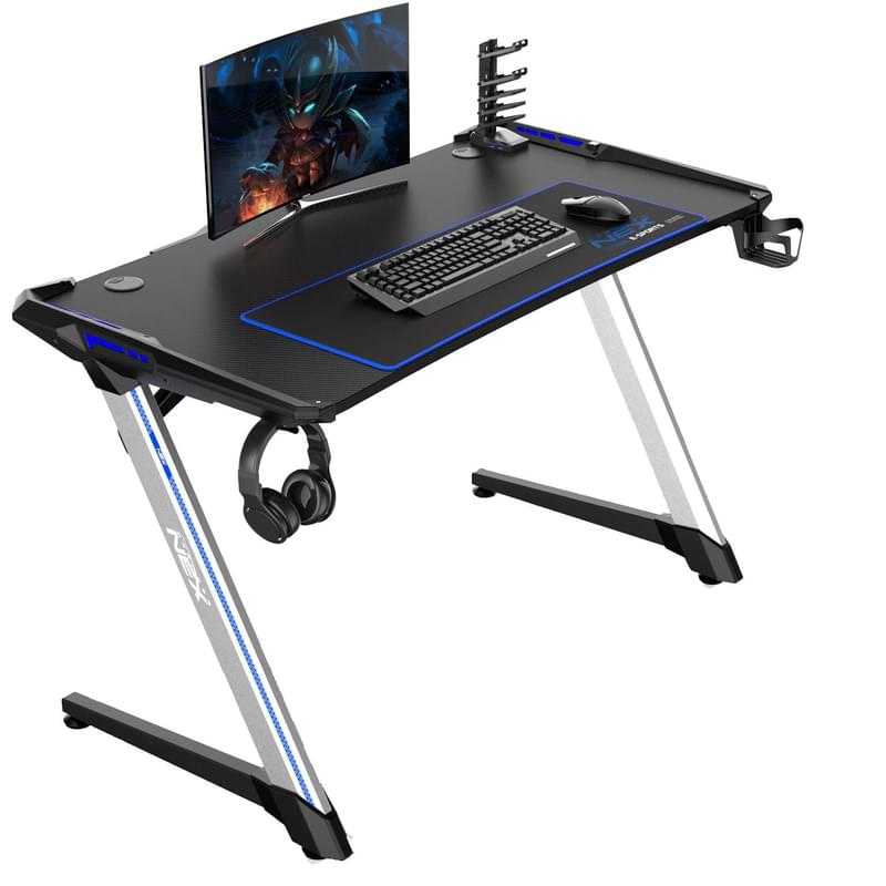 Компьютерный стол DXRacer Nex Edition, Black/White (GD/N001/NS-1) - фото #2, Technodom.kz Компьютерный стол DXRacer Nex Edition, Black/White (GD/N001/NS-1) - фото #2, Technodom.kz