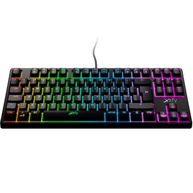 Игровая клавиатура Xtrfy K4 RGB TKL - Kailh Red, Black (XG-K4-RGB-TKL-R-RUS) - фото #1, Technodom.kz