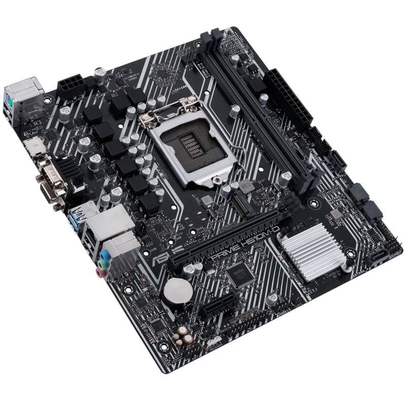 Материнская плата Asus PRIME H510M-D LGA1200 2DDR4 PCI-E 1x16 1x1 (HDMI+VGA) mATX - фото #2, Technodom.kz