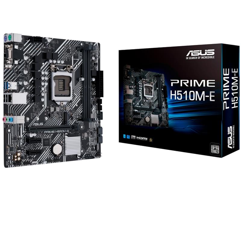 Материнская плата Asus PRIME H510M-E LGA1200 2DDR4 PCI-E 1x16 2x1 (HDMI+DP+VGA) mATX - фото #5, Technodom.kz Материнская плата Asus PRIME H510M-E LGA1200 2DDR4 PCI-E 1x16 2x1 (HDMI+DP+VGA) mATX - фото #5, Technodom.kz