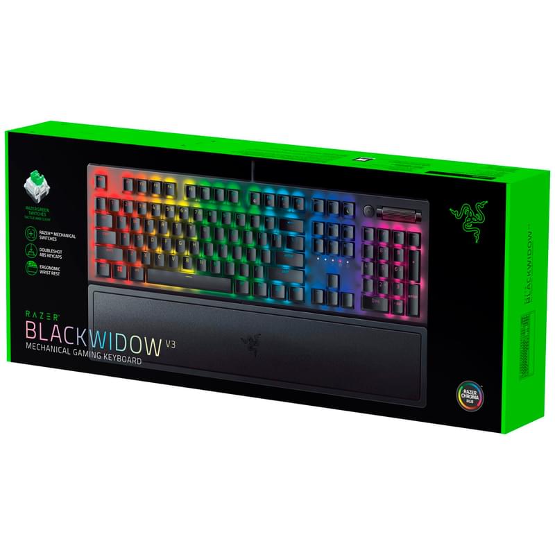 Игровая клавиатура Razer BlackWidow V3 - Yellow Switch, Black (RZ03-03542100-R3R1) - фото #10, Technodom.kz