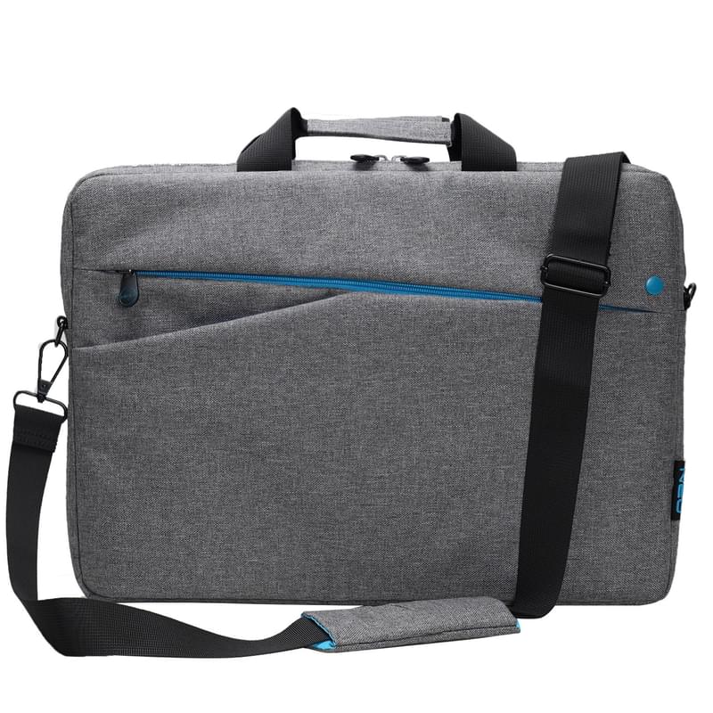 Сумка для ноутбука 15.6" NEO NEK-006, Grey/Blue (NEK-006GB) - фото #2, Technodom.kz