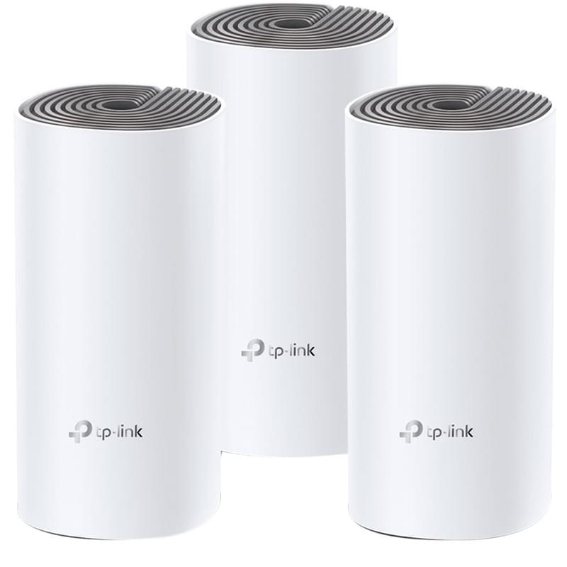 Mesh Wi-Fi үй жүйесі, TP-Link Deco E4 3-pack, 2 портты, 867/300 Mbps (Deco E4) - фото #0, Technodom.kz