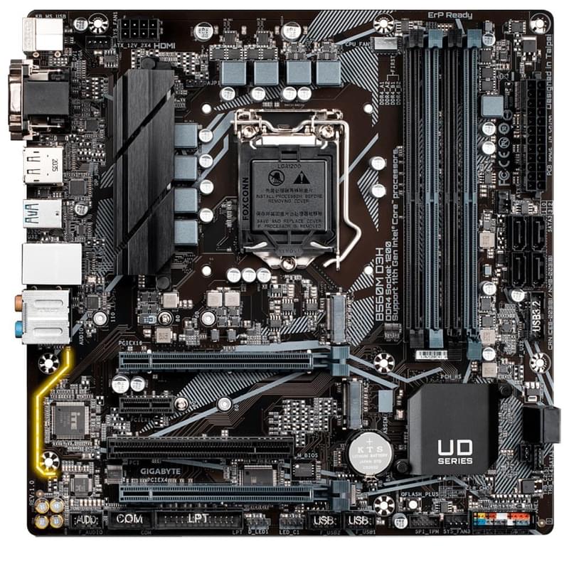 Материнская плата Gigabyte B560M D3H LGA1200 4DDR4 PCI-E 3x16 1x1 (HDMI+DP) mATX - фото #0, Technodom.kz