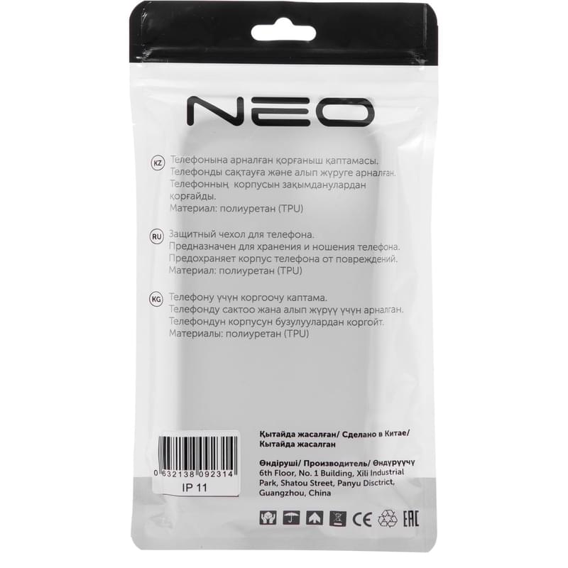 Чехол для iPhone 11, Neo, TPU, Black (NEOCASE/IPHONE/11) - фото #3, Technodom.kz