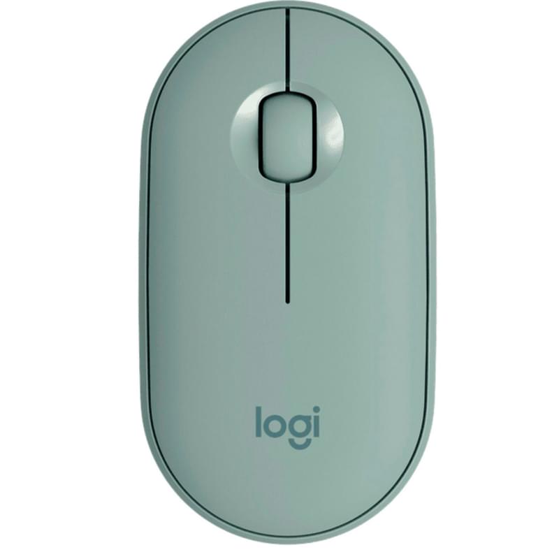 Сымсыз тінтуір USB/BT Logitech Pebble M350, Eucalyptus (910-005720) - фото #0, Technodom.kz