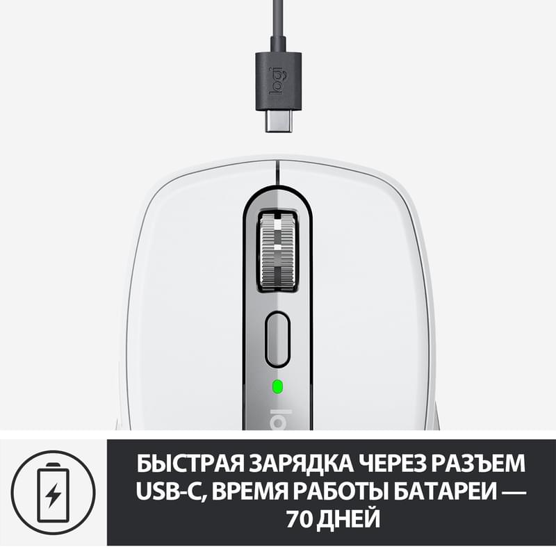 Мышка беспроводная USB/BT Logitech MX Anywhere 3 for Mac, Pale Grey (910-005991) - фото #6, Technodom.kz