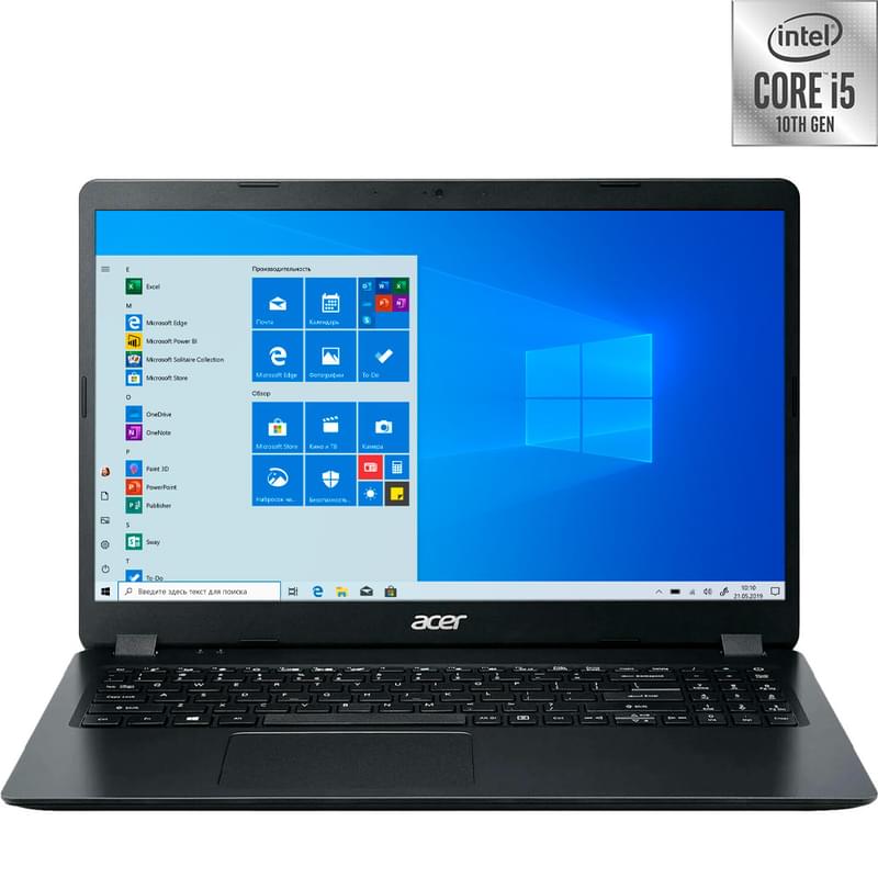 Ноутбук Acer Extensa EX215 i5 1035G1 / 4ГБ / 256SSD / 15.6 / Win10 / (EX215-52-586W) - фото #0, Technodom.kz