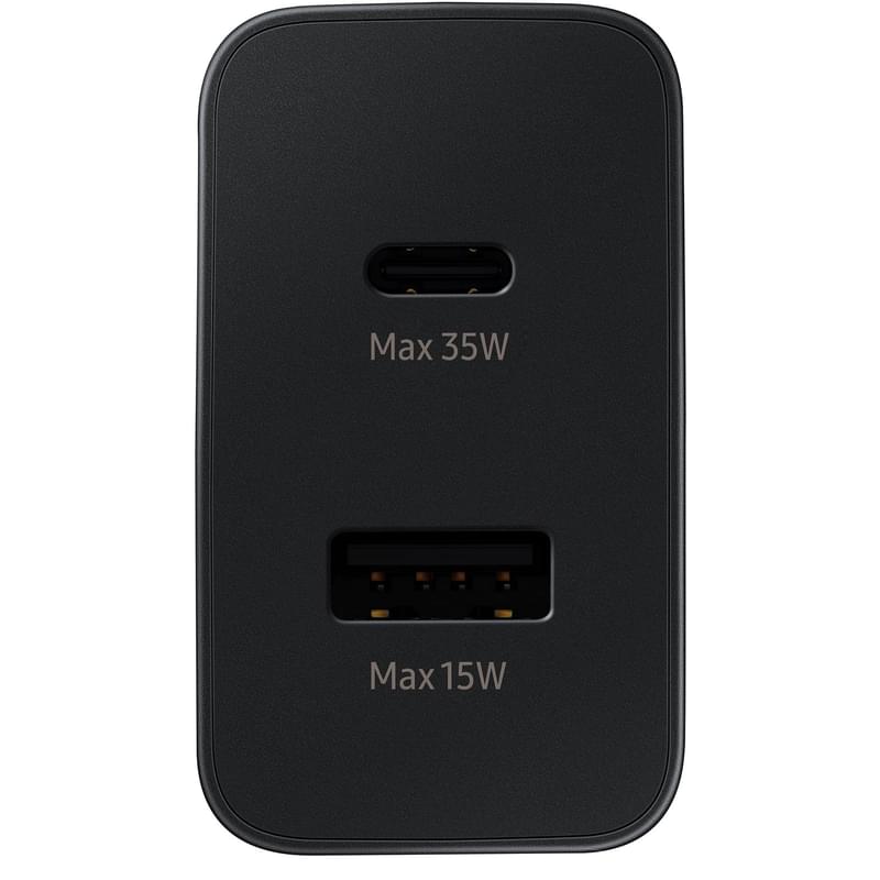 Адаптер питания Samsung, 1*USB, 1*Type-C 35Вт Charger Duo, Черный (EP-TA220NBEGRU) - фото #2, Technodom.kz